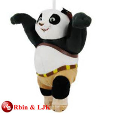 Conheça EN71 e ASTM padrão ICTI brinquedo de pelúcia fábrica atacado kungfu panda brinquedo de pelúcia